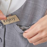 カーシーカシマ ベスト グレーチェック 9号 ESV740-65_9 1着