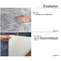 スミノエ BIG SIZE RUG ネオグラス ラグ 防炎 アレルブロック 1400×2000mm ネイビー 4549781206851 1枚（直送品）