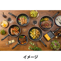 アイリスオーヤマ IH対応 グリーンシェフ ロックスフライパン28cm ブラック GC-RF-28I（直送品）