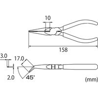 ラジオペンチ J150RBT ロブテックス（直送品）