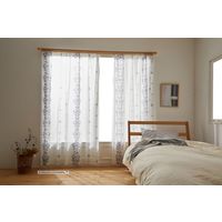 スミノエ MOOMIN レースカーテン フォークライン 1000×1980mm ブルー 4549781238272 1枚（直送品）