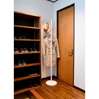 山善 YAMAZEN ツリーポールハンガー 幅300×奥行300×高さ1760mm サンドホワイト RTP-176(SWH) 1台（直送品）