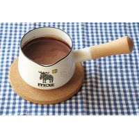 富士ホーロー moz ほうろう製　ミルクパン　12ｃｍ MOZ-12M.W 2個（直送品）