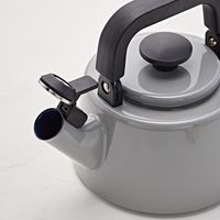 富士ホーロー ほうろう製ケトル　コットン　2.1Ｌ 笛吹きケトル ワインレッド 2個（直送品）