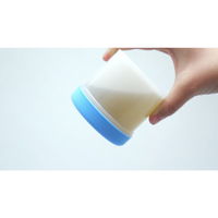 軟膏容器　軟膏壺　軟膏ツボ　軟膏つぼケーエム化学 増量 丸底プラツボ24mL(青) 1003603 1箱(100個入)