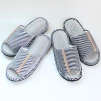 ストロング ブルーL ハニカムメッシュの外縫いスリッパ 10-4-831-09 1セット(5足)