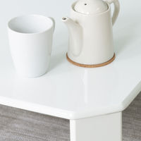 不二貿易 ルーチェ UVローテーブル 幅900×奥行600×高さ320mm ホワイト 12847 1台（直送品）