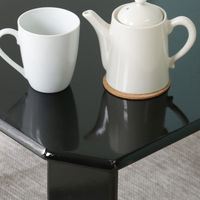 不二貿易 ルーチェ UVローテーブル 幅900×奥行600×高さ320mm ブラック 12848 1台（直送品）