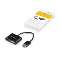 DisplayPort-HDMI/VGA変換アダプタ 4K/60Hz対応 Mac/Windows対応 2-in-1式 DP2VGAHD20