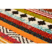 萩原 PANDRA ウィルトンマット 700×1200mm ボーダー 240610880 1枚（直送品）