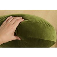 萩原 マシュマロ グレイッシュ ラウンドクッション 500×90mm グリーン 240617366 1個（直送品）