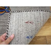 萩原 LORRI BUFFD マット ギャッベ 600×900mm L1 グレー 270038623 1枚（直送品）