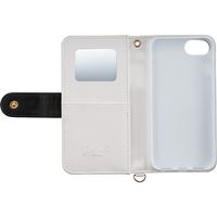 iPhoneケース　iPhone8/7/6S/6 Girlsi パンチング ブラック×ホワイト i7S-GI03 1個 サンクレスト（直送品）