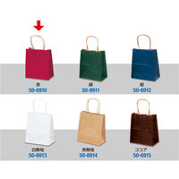 ササガワ 手提げバッグ 10P赤 特小 50-6910 1包 (10枚袋入)