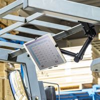 サンワサプライ 支柱取り付け用タブレットホルダー 3関節 CAR-SPHLD5 1個（直送品）