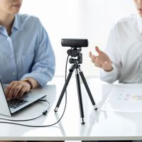 サンワサプライ 会議用ワイドレンズWEBカメラ　720p CMS-V43BK-3 1個（直送品）