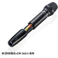 サンワサプライ ワイヤレスマイク MM-SPAMP10用 MM-SPHMW6 1個（直送品）