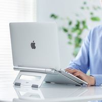 サンワサプライ ノートパソコン用アルミスタンド 平置きタイプ PDA-STN34S 1台