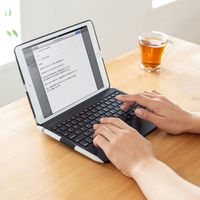 サンワサプライ 10.2インチiPad専用ケース付きキーボード 充電式 ペンホルダー付き SKB-BTIPAD1BK 1個（直送品）