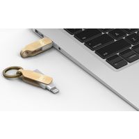 ADAM elements iKlips DUO+ Lightning USBメモリ 64GB ゴールド ADRAD64GKLDPGAJ 1個