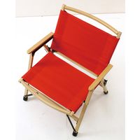 スパイス バカンス　キャンパスフォールディング　ウッドディレクターチェア　レッド SFVY1920RD 1台（直送品）