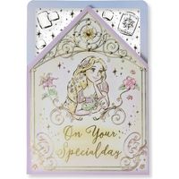 日本ホールマーク グリーティングカード 誕生お祝い 立体ディズニーラプンツェル・ランタン 770150 1セット(6枚)（直送品）