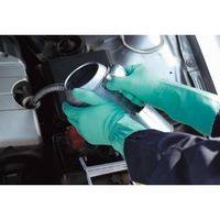 【ニトリル手袋】 ショーワグローブ ナイスハンドエクストラ薄手 NHEXU-LG グリーン 1双