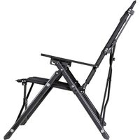 キャプテンスタッグ CSブラックラベル ウルトラハイバックチェア リクライニング付（直送品）