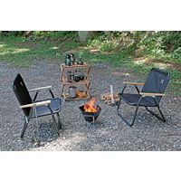 キャプテンスタッグ CSブラックラベル ヘキサステンレス ファイアグリル M（直送品）