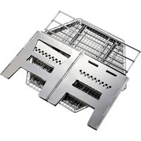 キャプテンスタッグ ヘキサ ステンレス カマドグリル（直送品）