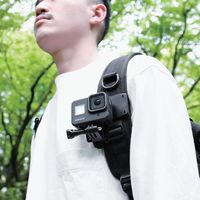 GoPro マウントベース ネジ式クリップマウント (対応機種：GoPro HERO8/7/6/5/MAX) AC-MBCP02BK エレコム 1個（直送品）
