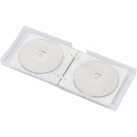 Blu-ray DVD CD対応クリアケース ファイル 24枚収納 不織布 インデックスラベル付 クリア CCD-FBB24CR エレコム 1個（直送品）