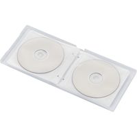 エレコム Blu-ray/DVD/CD対応クリアケース/12枚収納/クリア CCD-FBB12CR 1個