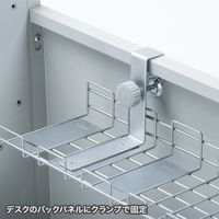 サンワサプライ ケーブル配線トレー ワイヤー Sサイズ 汎用バックパネル取付け型 幅537×奥行193×高さ131mm グレー CB-CT7 1台（直送品）