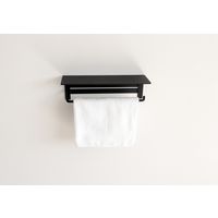 【軒先渡し】ヤマソロ Blan タオル掛けハンガー 幅300×奥行100×高さ93mm ブラック 41-039 1台（直送品）