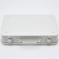 無印良品 スチール工具箱3 約幅38.5×奥行22.5×高さ9.5cm 1箱（6個入） 良品計画