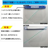 AQUA DREAM（アクアドリーム） フェイスシールド 0.25mmPET 防面ガード (正規適合品) ふつうサイズ 1セット (5枚入）（直送品）