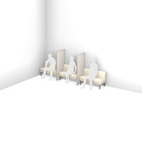 トーカイスクリーン EGシンプルパネル パーテーション 抗菌プリント紙 高さ1700×幅700mm EG-1707Nr 1枚