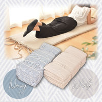 萩原 インド綿 6つ折りマットレス クラック 650×1700×25mm ホワイト 270071527 1枚（直送品）