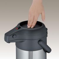 サーモス ステンレスエアーポット ステンレスブラック TAH-2200-SBK 1個