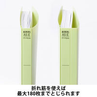 アスクル フラットファイル PP製 A5ヨコ 背幅18mm FF-P1EA5 グリーン（緑） 30冊 オリジナル