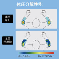 エレコム エルボーレスト/エルブ/扇形タイプ/チャコールブラック MOH-EL01BK 1個