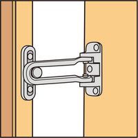 清水 ドアガード 外開 ブロンズ ヘッダー付パック品 SB-DG100B(P) 1セット(10パック)（直送品）