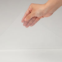 森松 飛沫対策用ビニールシート 透明タイプ 防炎 小 900×1100mm 0.3mm厚 MDIG-1190 1枚