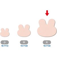 ササガワ ぷちカード ウサギ 大 16-7132 1セット(1冊(12枚:6色各2枚袋)×5)