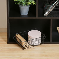 不二貿易 スタッキングワイヤーバスケット BK 26x18x10 26683 1個