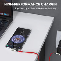 USBケーブル 1m Type-C[オス]-[オス]Type-C Impulse PD 90°1セット（2本）AUKEY