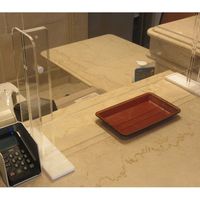 エージ 飛沫フェンスガード110 幅1120×奥行200×高さ710mm クリア/ホワイト AG-CRN110-CL （飛沫防止・飛沫対策）1台（直送品）