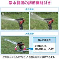 カクダイ ガオナ 散水用スプリンクラー 広範囲 範囲調節機能付き GA-QH001　1台（直送品）