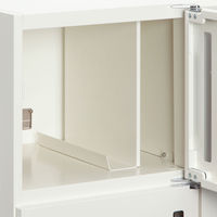 オカムラ スチール収納VILLAGE パーソナルロッカー 4人用 ダイヤル錠 ホワイト 連結用（上置き） 幅800×奥行400×高さ700mm 1台(6梱包)